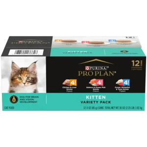 Pro Plan Development Kitten Wet Cat Food Variety Pack 12 Count