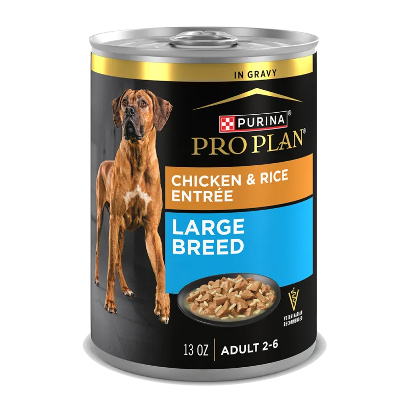 Pro Plan Adult Large Breed Chicken & Rice Entrée In Gravy Wet Dog Food