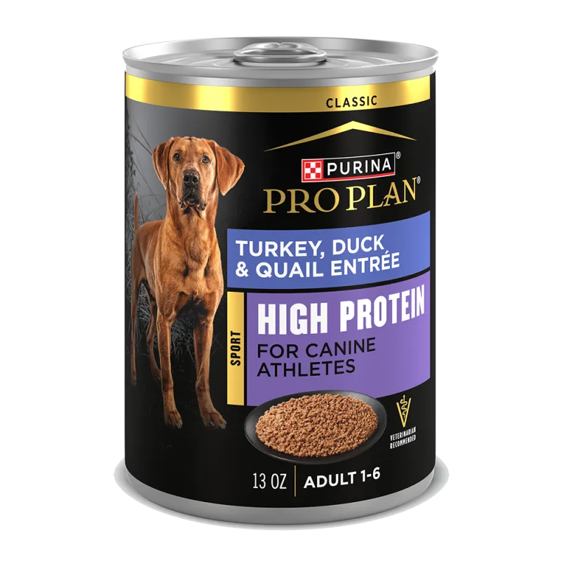 Pro Plan Sport Adult High Protein Turkey, Duck & Quail Entrée Classic Wet Dog Food