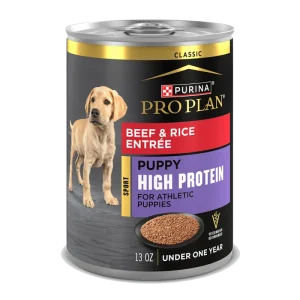 Pro Plan Sport Puppy High Protein Beef & Rice Entrée Classic Wet Dog Food
