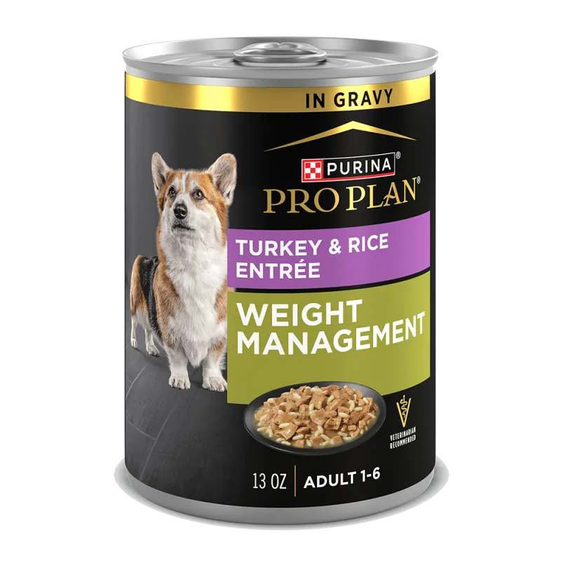Pro Plan Weight Management Turkey & Rice Entrée In Gravy Wet Dog Food
