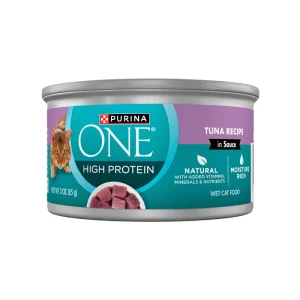 Purina ONE Natural, High Protein Cat Food, Tuna Recipe in Sauce