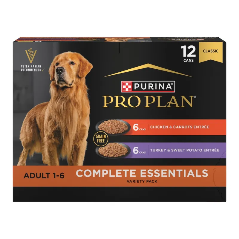 Pro Plan Complete Essentials Grain Free Wet Dog Food Variety Pack