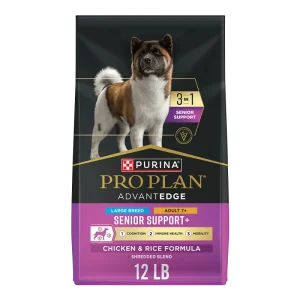 Pro Plan AdvantEDGE Large Breed Adult 7+ Senior Support+ Shredded Blend Chicken & Rice Formula Dry Dog Food