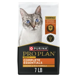 Purina Pro Plan Adult 7+ Complete Essentials Chicken & Rice Formula Dry Cat Food