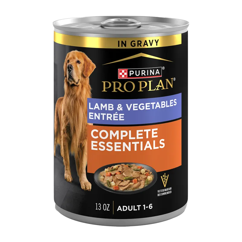 Pro Plan Complete Essentials Adult Lamb & Vegetables Entrée Slices In Gravy Wet Dog Food