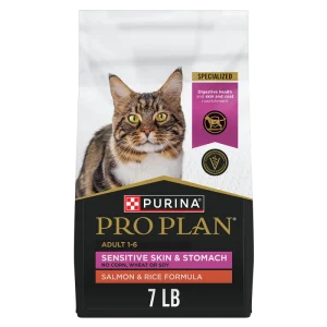 Purina Pro Plan Adult Sensitive Skin & Stomach Salmon & Rice Dry Cat Food