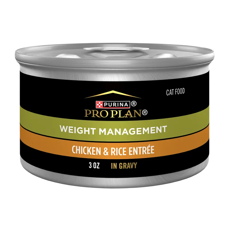 Purina Pro Plan Adult Weight Management Chicken & Rice Entrée in Gravy Wet Cat Food