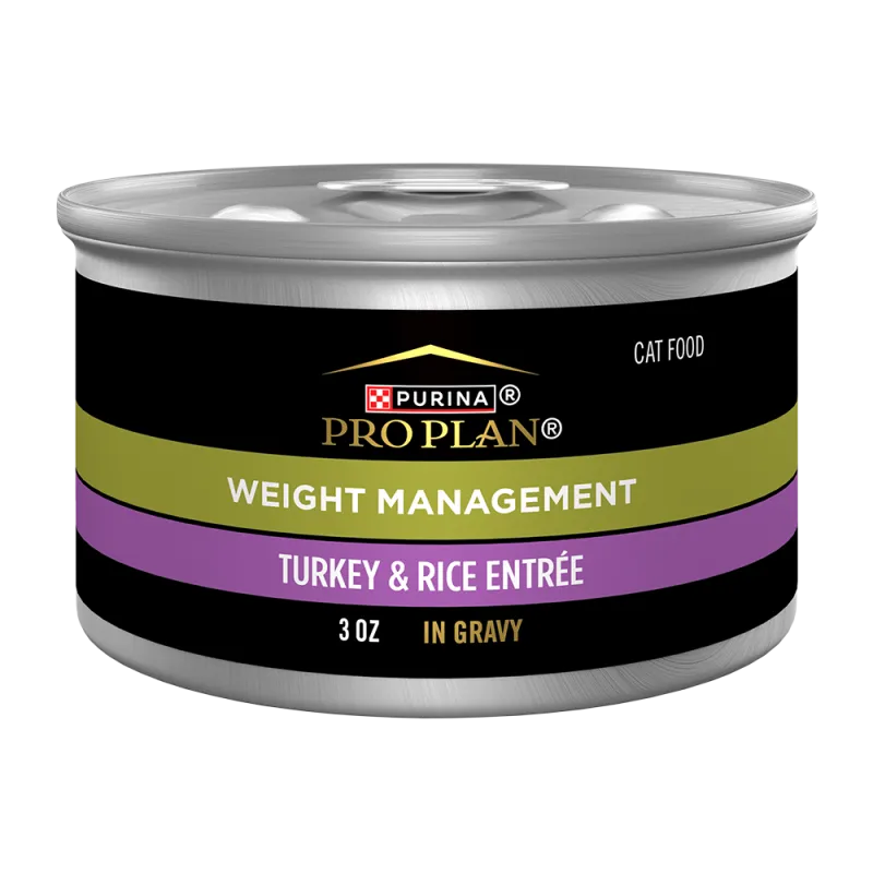 Purina Pro Plan Adult Weight Management Turkey & Rice Entrée in Gravy Wet Cat Food