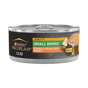 Pro Plan Adult 7+ Small Breed Chicken & Brown Rice Entrée Wet Dog Food