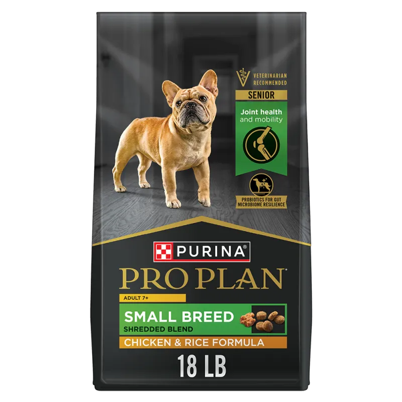 Pro Plan Adult 7+ Shredded Blend Chicken & Rice Formula Small Breed Senior Dry Dog Food