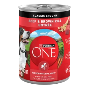 Purina ONE Beef & Brown Rice Entrée Classic Ground Wet Dog Food