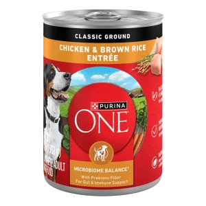 Purina ONE Chicken & Brown Rice Entrée Classic Ground Wet Dog Food