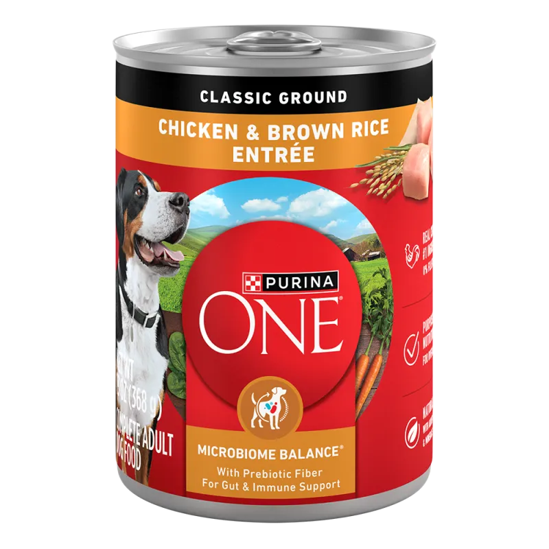 Purina ONE Chicken & Brown Rice Entrée Classic Ground Wet Dog Food