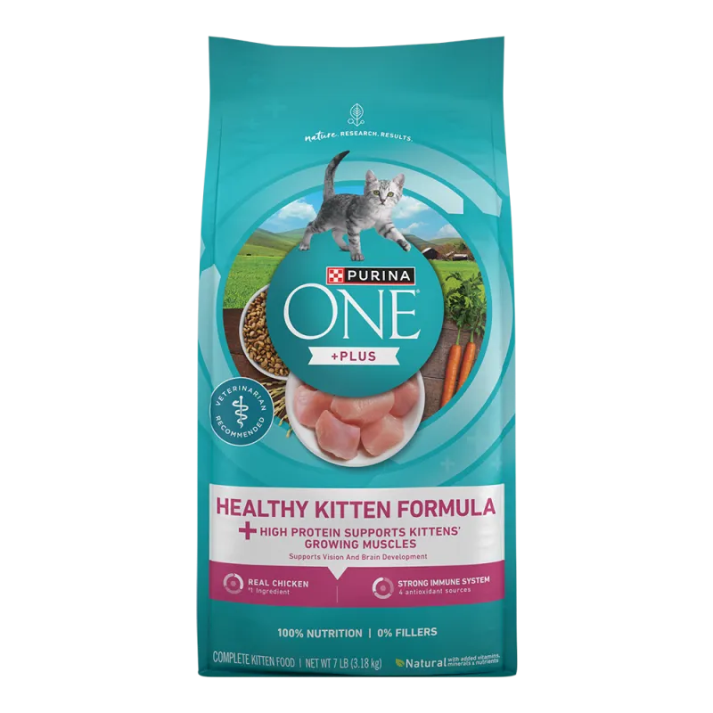 Purina ONE +Plus Healthy Kitten Chicken Dry Cat Food