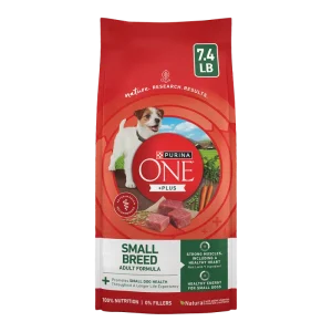 Purina ONE +Plus Small Breed Adult Dry Dog Food with Real Lamb