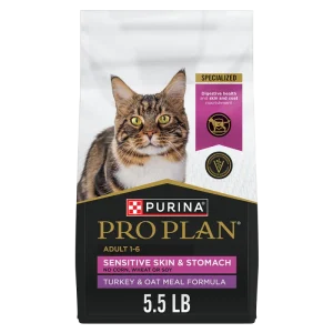 Pro Plan Adult Sensitive Skin & Stomach Turkey & Oat Meal Formula Dry Cat Food